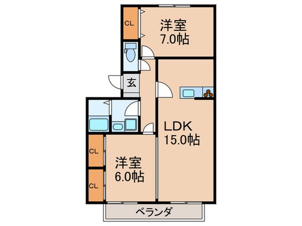 シャルムⅢの物件間取画像